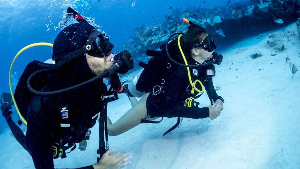 buoyancy control at the botom