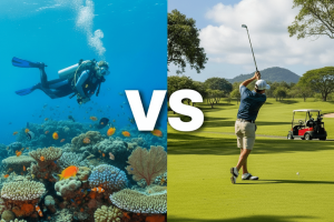 scuba diving vs golf